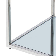 Casini Large Square end Table in Silver